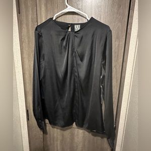 Black dressy top size Large
